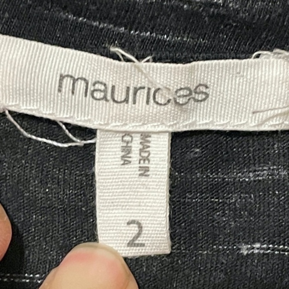 3/$25 Maurices Womens T-Shirt 3/4 Sleeve Graphic Soft Oversized Size 2X - Picture 2 of 11